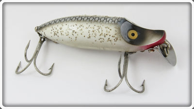 Vintage Heddon Silver Flitter River Runt Spook Floater Lure
