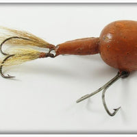 Vintage E.L. Jacobs Brown Polly Frog Lure