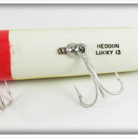 Heddon Red Head Shiner Scale Musky Lucky 13 Presentation Lure In Box