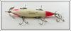 Heddon White With Red Eyes & Tail 150 Minnow In Box