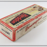 Heddon White With Red Eyes & Tail 150 Minnow In Box