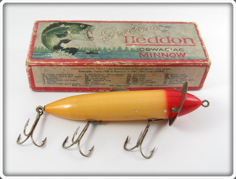 Heddon Red Head White 200 Surface In Box