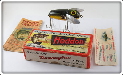 Vintage Heddon Bullfrog Crazy Crawler Lure In Correct Box 2120 BF