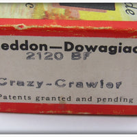 Heddon Bullfrog Crazy Crawler In Correct Box 2120 BF