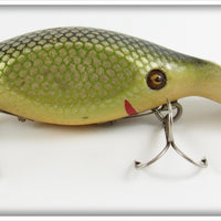 Vintage Green Wyle Co Green & Gold Scale Klipon Lure