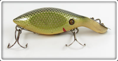 Vintage Green Wyle Co Green & Gold Scale Klipon Lure