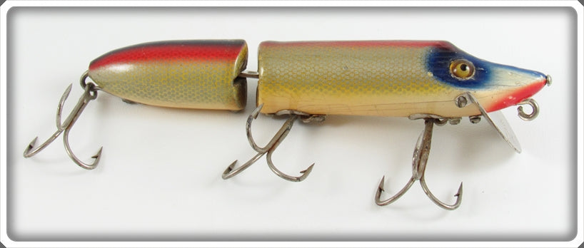 Vintage Heddon Rainbow Scale Jointed Vamp Lure 7309Z 