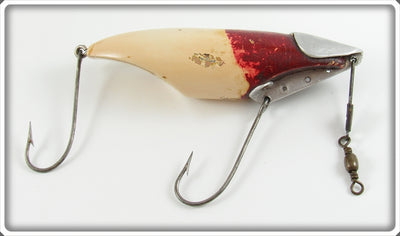 Vintage Reynolds Red & White Spike Tail Motion Bait Lure