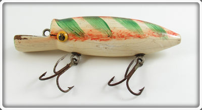 Vintage Reynolds Green & White Tempter Fish Bait Lure 