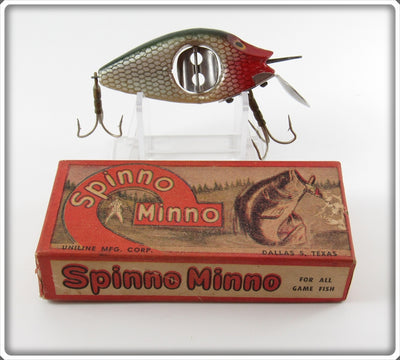 Vintage Uniline Mfg Corp Shiner Spinno Minno Lure In Box 504