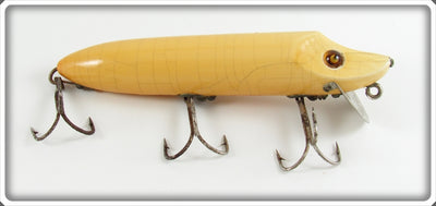 Vintage Heddon Solid White Vamp Lure 7500W