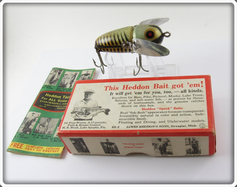 Vintage Heddon 2120 XRS Silver Shore Crazy Crawler In Box For Sale