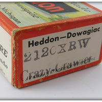 Vintage Heddon 2120 XRW Red & White Shore Crazy Crawler In Correct Box