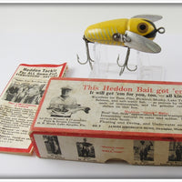 Vintage Heddon 2120 XRY Yellow Shore Crazy Crawler Lure