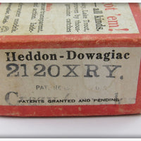Heddon 2120 XRY Yellow Shore Crazy Crawler In Correct Box