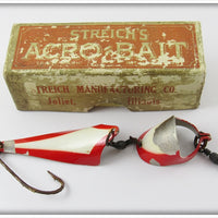 Streich Mfg Co Red & White Acro Bait In Original Box