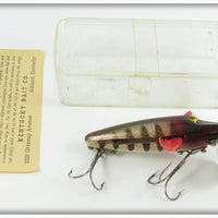 Kentucky Bait Co Gold Scale Red Wings Flutter Fish Lure In Box