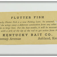 Kentucky Bait Co Gold Scale Red Wings Flutter Fish In Box