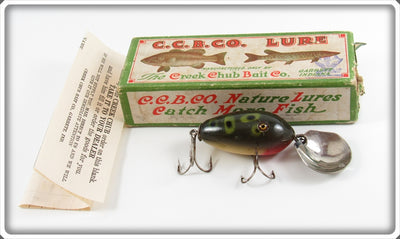 Vintage Creek Chub Frog Spot Flip Flap Lure In Box 4419