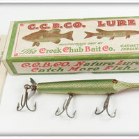 Creek Chub Green Gar Scale Gar Minnow Lure In Box 2920