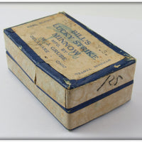 Vintage W. J. Grube Bill's Lucky Strike Minnow In Correct Box
