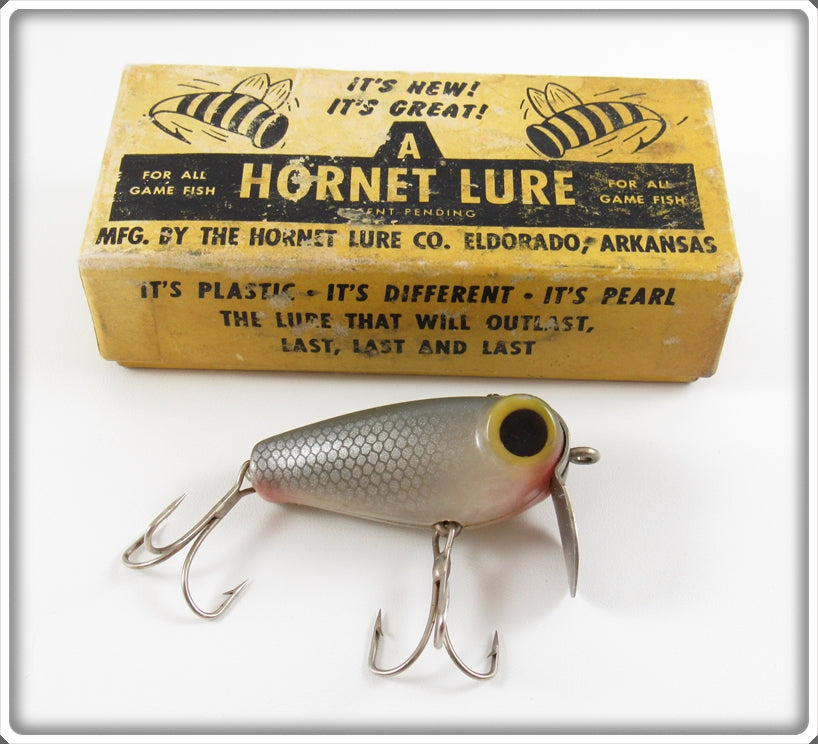 Vintage The Hornet Lure Co Silver Scale Hornet Lure In Box