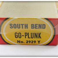 South Bend Yellow Body With Spots Go Plunk In Correct Box 2929 Y