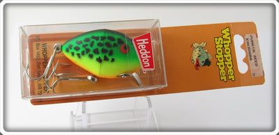 Heddon Fluorescent Green Crawdad Punkinseed Lure On Card X9630GRA