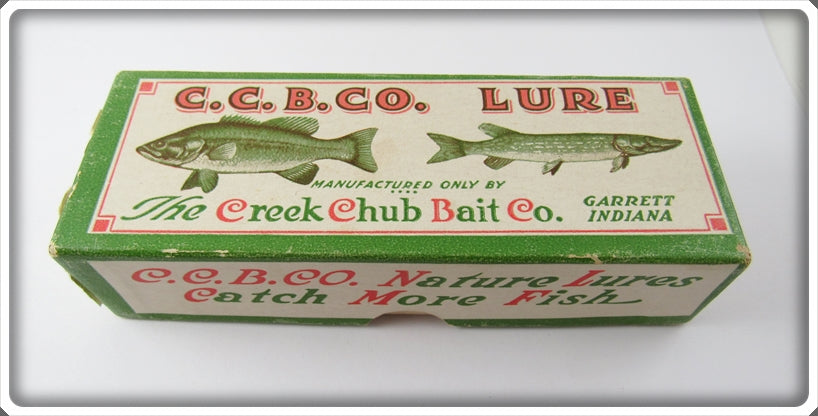 C.C.B.CO. Creek Chub Bait Co Empty Box For All Red Wiggler Lure 112