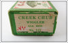 Creek Chub Empty End Label Box For All Red Wiggler 112