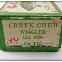 Creek Chub Empty End Label Box For All Red Wiggler 112