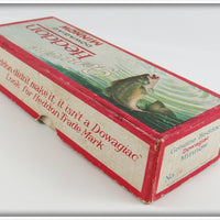 Heddon White With Red Eyes And Tail Vamp In Box 7502