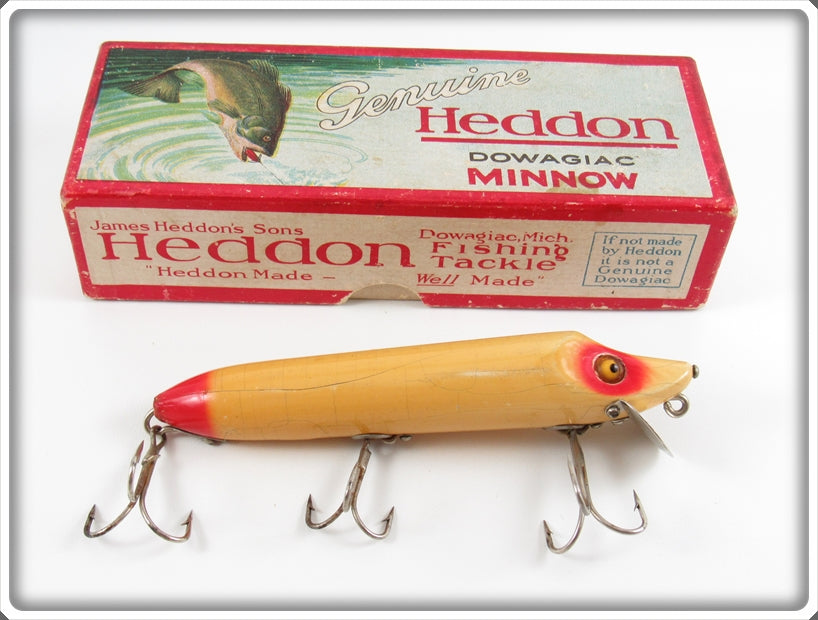 Heddon White With Red Eyes And Tail Vamp Lure In Box 7502