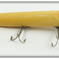 Heddon White With Red Eyes And Tail Vamp In Box 7502