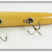 Heddon White With Red Eyes And Tail Vamp In Box 7502