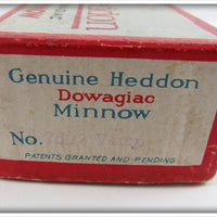 Heddon White With Red Eyes And Tail Vamp In Box 7502