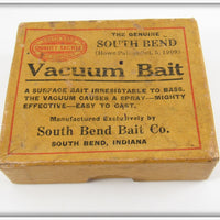 South Bend Red & White Vacuum Bait In Box With Paperwork
