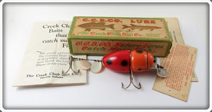 Vintage Creek Chub Orange Beetle Lure 3853