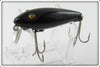 Vintage Heddon Solid Black 110 River Runt In Correct Box 119G