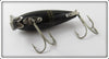 Vintage Heddon Solid Black 110 River Runt In Correct Box 119G