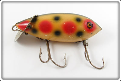 Vintage Heddon Spotted Baby Crab Wiggler Lure 1900S