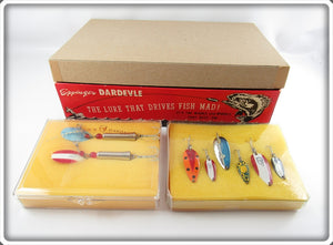 Vintage Lou Eppinger Dardevle Kits In Dealer Box
