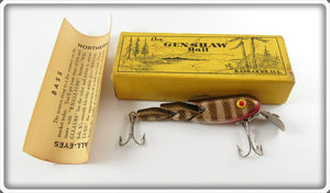 Vintage Gen Shaw Gold Scale Three Section Bait In Box 200