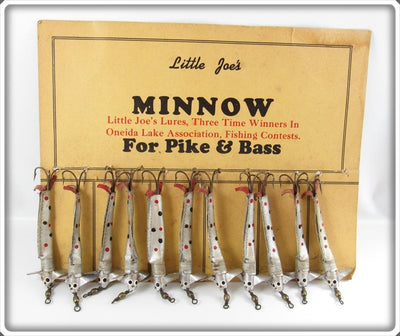 Vintage Little Joe's Devon Minnow Type Dealer Display