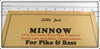 Little Joe's Phantom or Devon Minnow Type Dealer Display