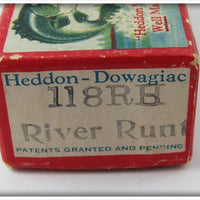 Heddon Red Head Gold Flitter 110 River Runt In Correct Box 118RH