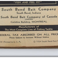 South Bend 1934 What Tackle And When Catalog