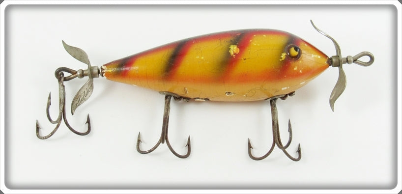 do fishing lures still help at 300 in classic Vintage Heddon Bar Perch 300 Surface Minnow Lure 309A For Sale