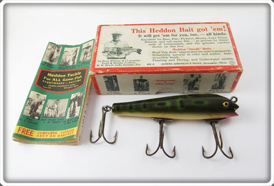 Vintage Heddon Bullfrog Darting Zara 6609 BF Zaragossa Lure 