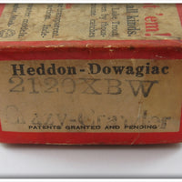 Heddon 2120 XBW Black Shore Crazy Crawler In Correct Box